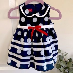 Princess Faith Polka Dot Dress 3-6M